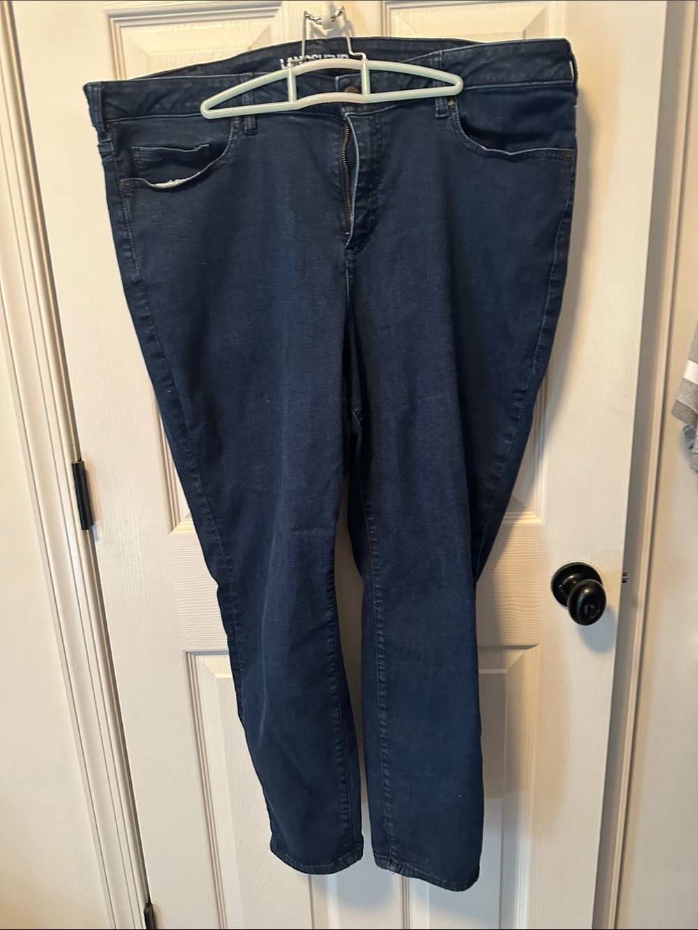 Dark Blue Women’s Stretch Lands End 22W Jeans